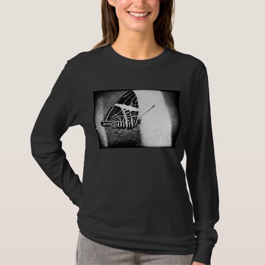 vlinder overstekend t-shirt (Voorkant)