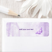 Vlinder Paars Label Sticker (Insitu)