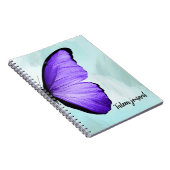 VLINDER PAARSE BLAUW NOTITIEBOEK (Rechterzijde)