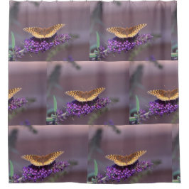 Vlinder Paarse zachtheid Douchegordijn