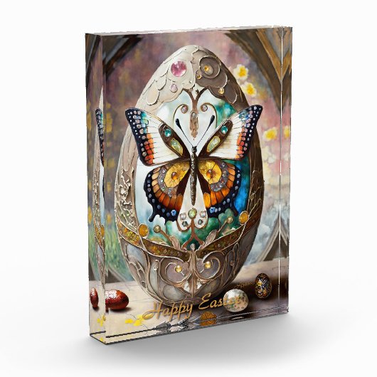 vlinder paasei fotoblokken (Links)