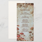 Vlinder Paddenstoel Bos Natuur Menu (Voorkant / Achterkant)