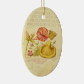 Vlinder Paddestoel Bloem Waterverf Schilderij Keramisch Ornament (Rechts)