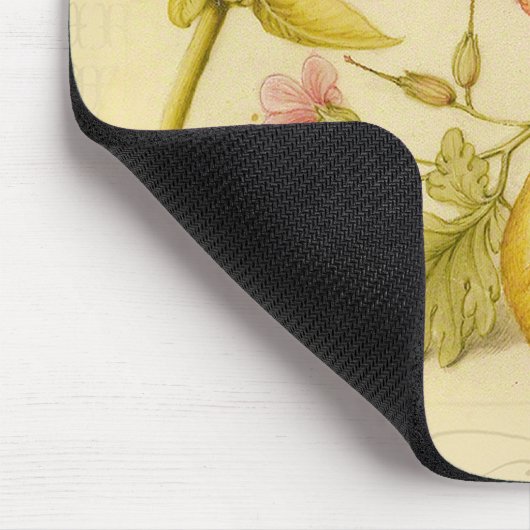 Vlinder Paddestoel Bloem Waterverf Schilderij Muismat (Hoek)