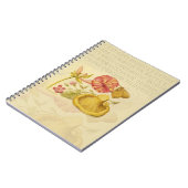 Vlinder Paddestoel Bloem Waterverf Schilderij Notitieboek (Linkerzijde)