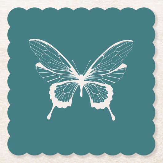 Vlinder Papier Onderzetter (Voorkant)