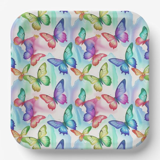 Vlinder Papieren Bordje (Voorkant)