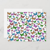 vlinder Papillon oude illustratie Briefkaart (Voorkant / Achterkant)