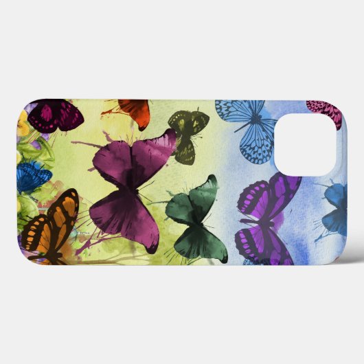 vlinder Papillon oude illustratie Case-Mate iPhone Case (Achterkant (horizontaal))