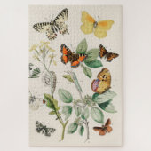 vlinder Papillon oude illustratie Legpuzzel (Verticaal)