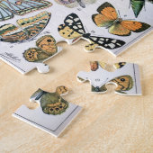 vlinder Papillon oude illustratie Legpuzzel (Zijkant)
