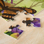  vlinder Papillon oude illustratie Legpuzzel (Zijkant)