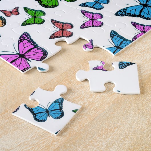  vlinder Papillon oude illustratie Legpuzzel (Zijkant)