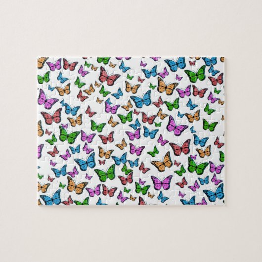  vlinder Papillon oude illustratie Legpuzzel (Horizontaal)