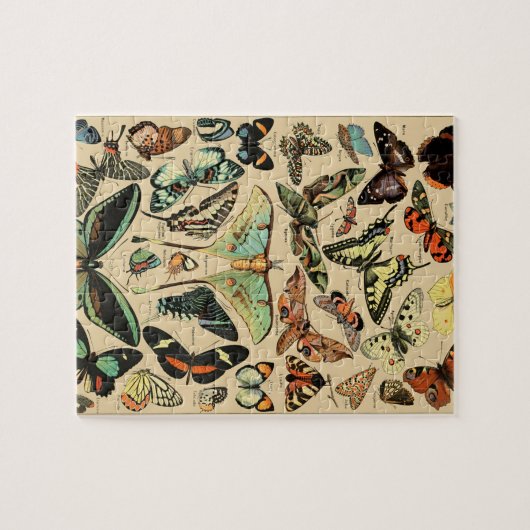  vlinder Papillon oude illustratie Legpuzzel (Horizontaal)