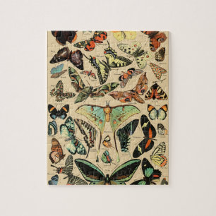vlinder Papillon oude illustratie Legpuzzel