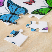  vlinder Papillon oude illustratie Legpuzzel (Zijkant)