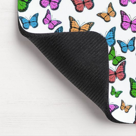  vlinder Papillon oude illustratie Muismat (Hoek)