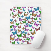  vlinder Papillon oude illustratie Muismat (Met muis)