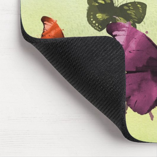  vlinder Papillon oude illustratie Muismat (Hoek)