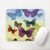  vlinder Papillon oude illustratie Muismat (Met muis)