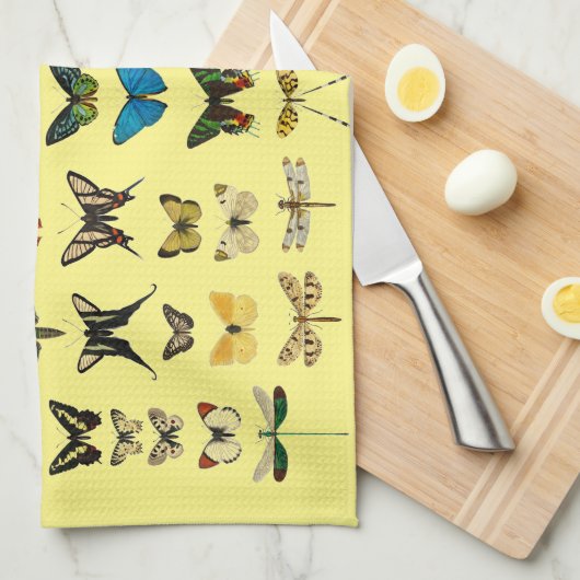 vlinder Papillon oude illustratie Theedoek (Quarter Fold)