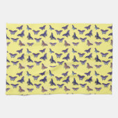 vlinder Papillon oude illustratie Theedoek (Horizontaal)