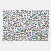  vlinder Papillon oude illustratie Theedoek (Horizontaal)