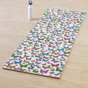  vlinder Papillon oude illustratie Yogamat