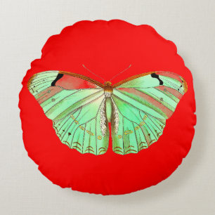 Vlinder Papillon rond kussen