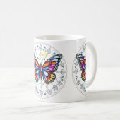Vlinder Pastel Koffiemok (Voorkant rechts)