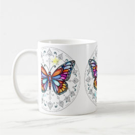 Vlinder Pastel Koffiemok