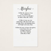 Vlinder Patriottisch Bloemen Begrafenis Kaart (Achterkant)