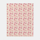 vlinder patroon 3 fleece deken (Voorkant)