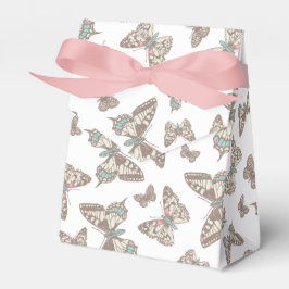Vlinder patroon bruiloft gunst doos bedankdoosjes