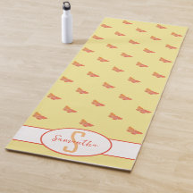 Vlinder patroon geel meisje modern monogram