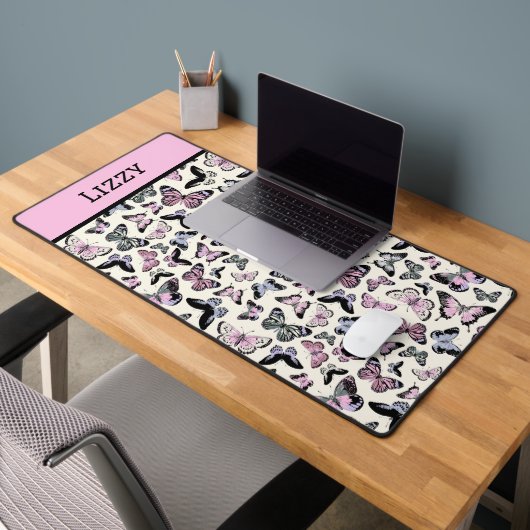 Vlinder Pattern Desk Mat (Kantoor 2)