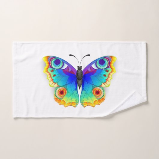 Vlinder Pauwen Oog Bad Handdoek (Handdoek)