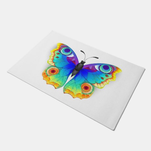 Vlinder Pauwen Oog Deurmat (Schuin)