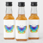 Vlinder Pauwen Oog Likeurfles Etiket (Flessen)