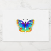 Vlinder Pauwen Oog Likeurfles Etiket (Enkel label)