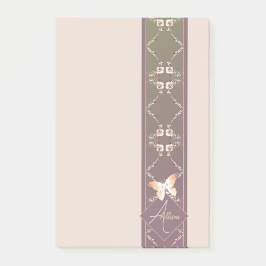  vlinder persoonlijke briefpapier post-it® notes (Voorkant)