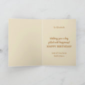 Vlinder Persoonlijke Gelukkige Verjaardag Kaart (Binnen)