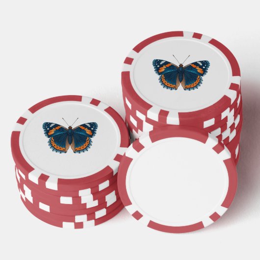 Vlinder Poker Chips (Opstapeling)