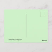 Vlinder Posed Briefkaart (Achterkant)