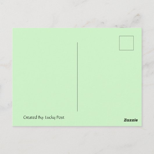 Vlinder Posed Briefkaart (Achterkant)