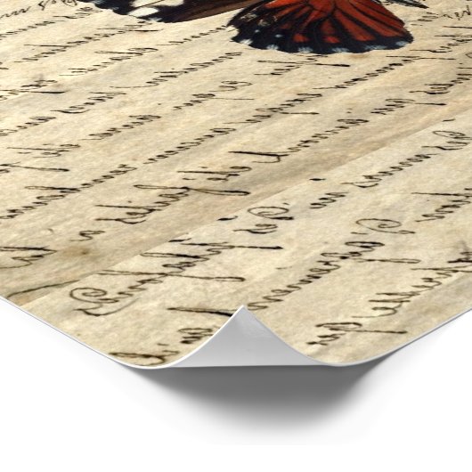 vlinder poster (Hoek)