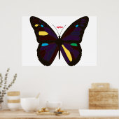 Vlinder Poster (Keuken)