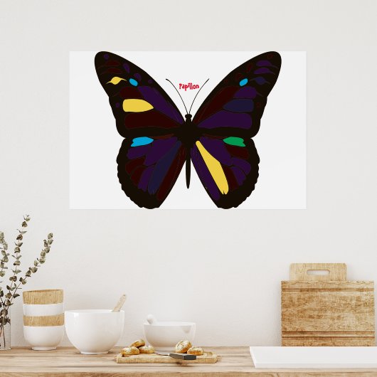 Vlinder Poster (Keuken)