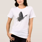 Vlinder Pret Illustratie Grafisch Tri-Blend Shirt (Voorkant)